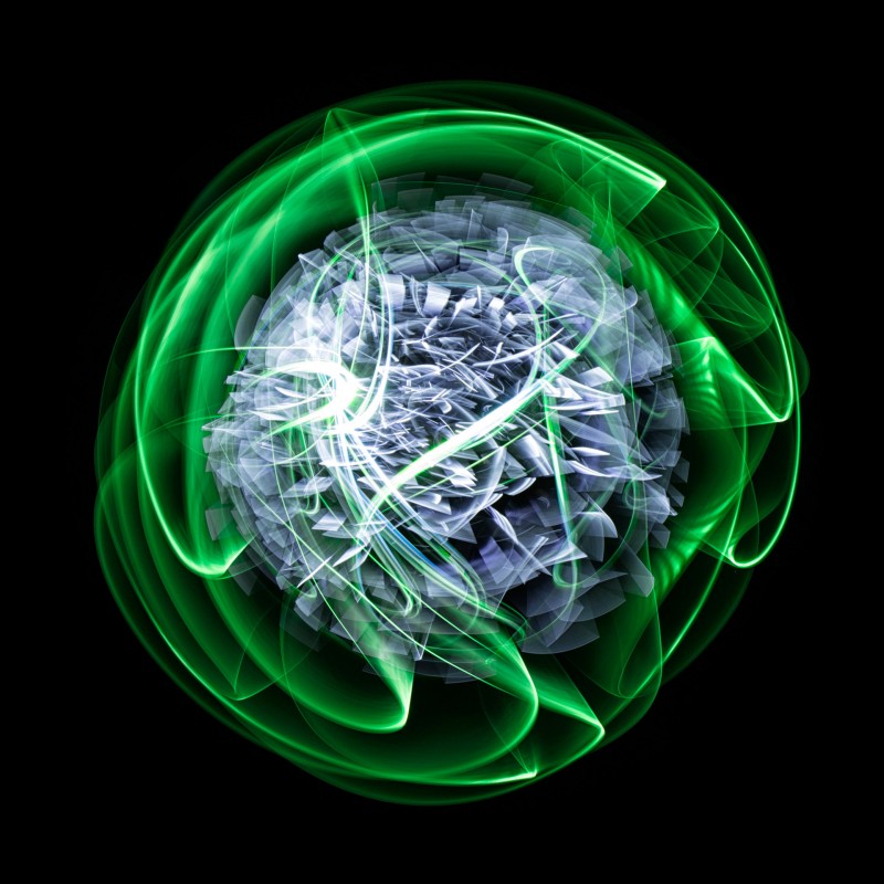 Lightplanets Lightpainting Pluto