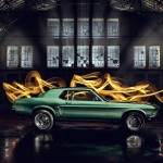 Light Painting Car Shoot Mustang